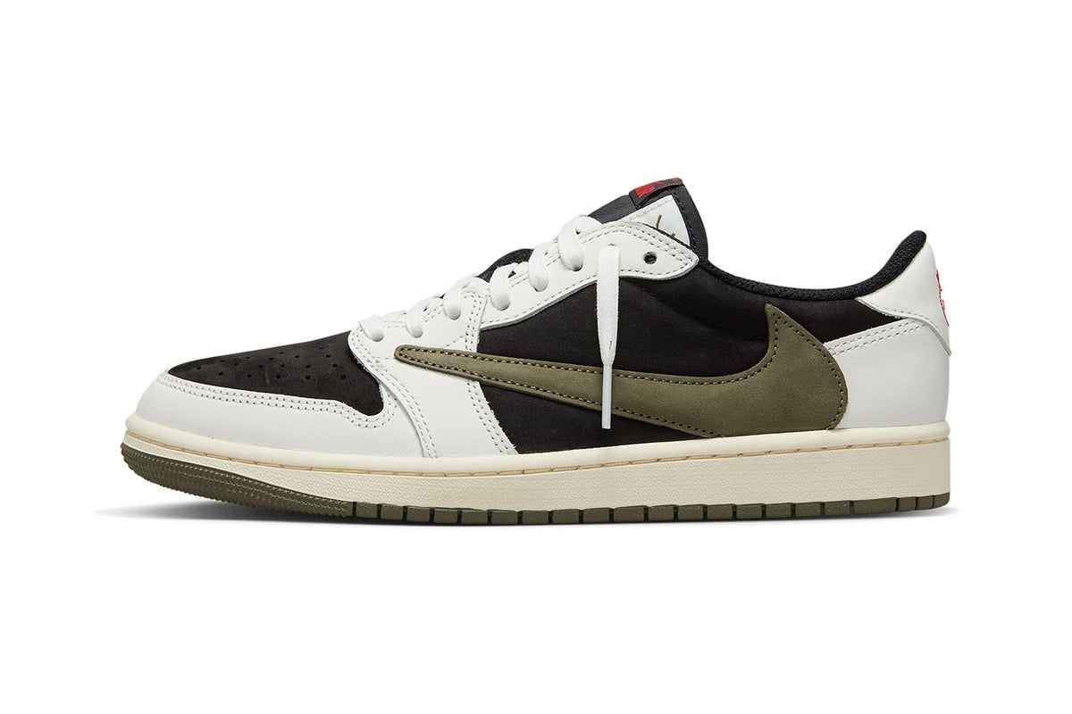 Air Jordan 1 Low OG x Travis Scott Olive — vue 1