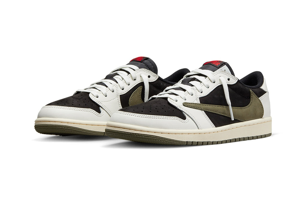 Air Jordan 1 Low OG x Travis Scott Olive — vue 3