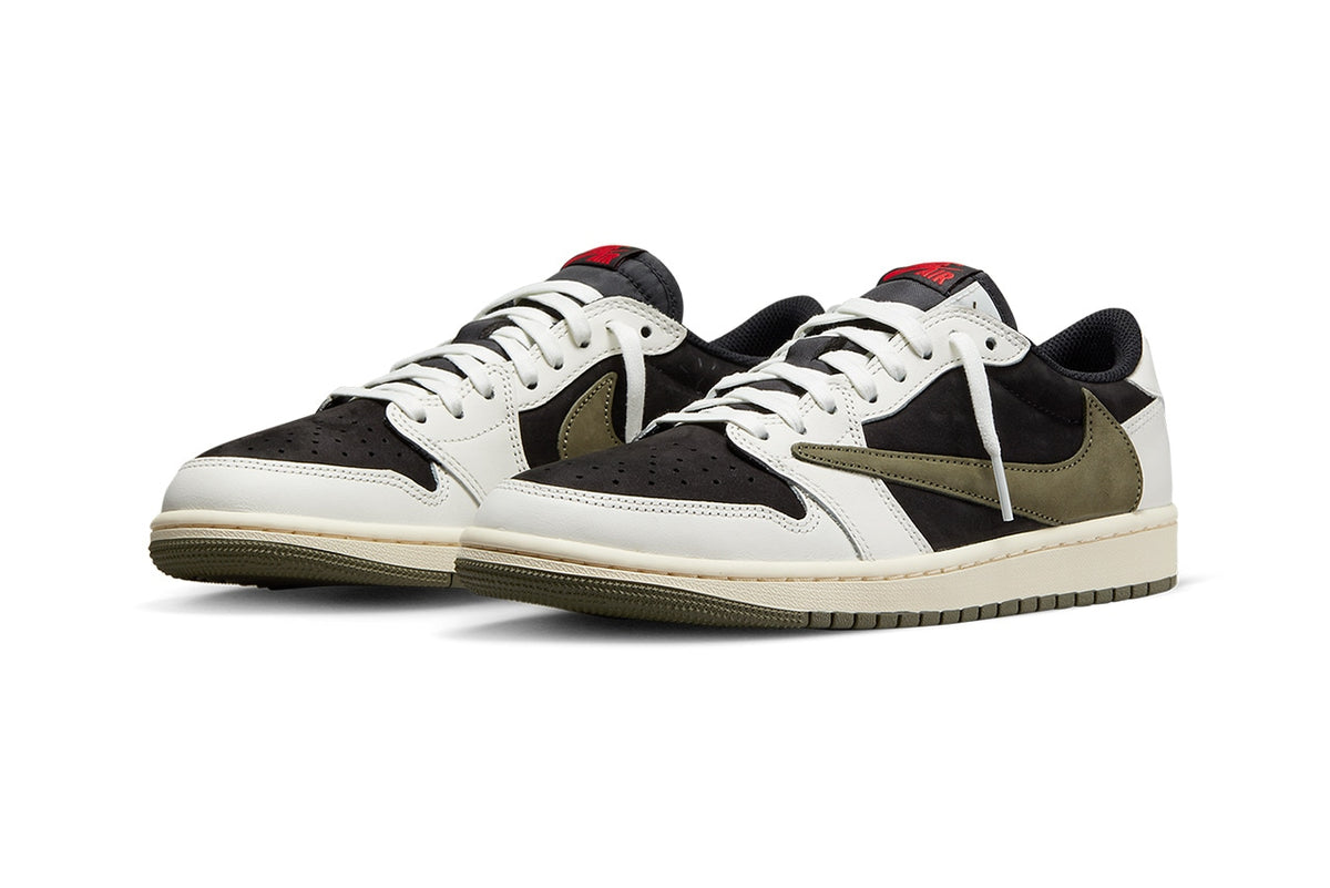 Air Jordan 1 Low OG x Travis Scott Olive — vue 3