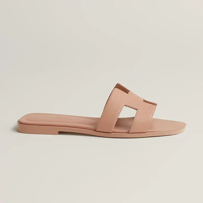 Hermes - Claquettes Beige perlino