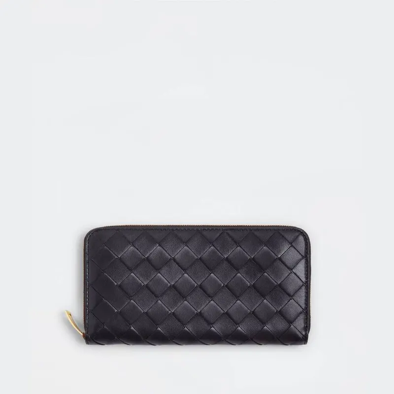 Bottega Veneta Intrecciato Zip Around Wallet