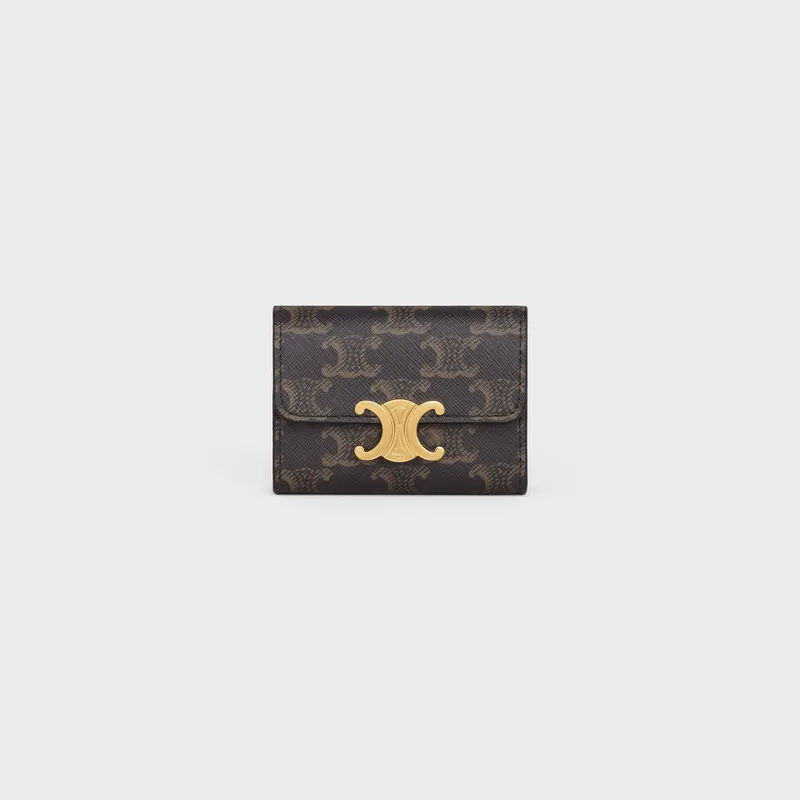 Celine Triomphe Compact Wallet / Zipped Wallet