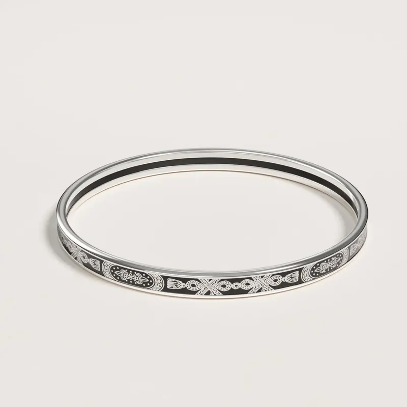 Hermès Bracelet Émail large / étroit