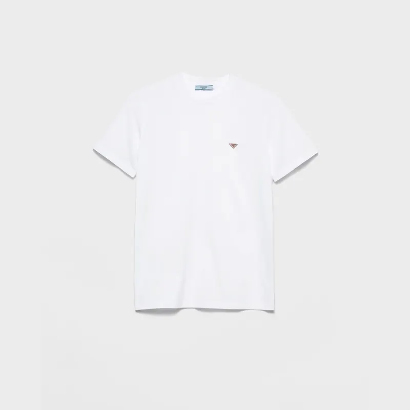 Prada T-shirt jersey logo triangle