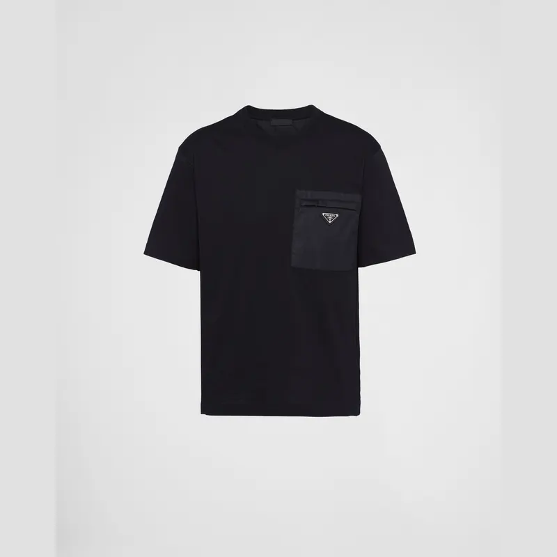 Prada T-shirt Re-Nylon / logo brodé