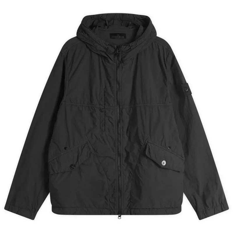 Stone Island Ghost Piece Nylon Smerigliato Hooded Jacket